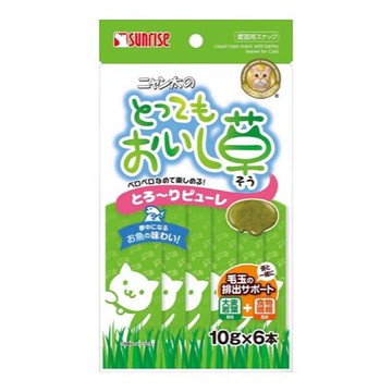 Sunrise Nyanta\'s Very Delicious Grass Thick Puree 10g (x6 pieces)
