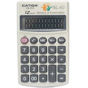 CATIGA 計算機 CA-312 國家考試計算機 /一台入(定199) 小12位數 信力 考選部指定使用計算機 國家考試專用計算機【APP滿額下單10%點數(單一帳號最高5000點)】1/31止