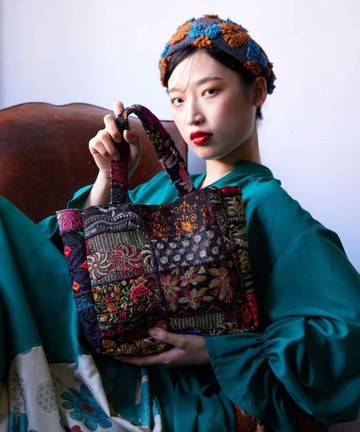 【熱門預購】印度刺繡經典手提托特包 (六色) IAWP2801