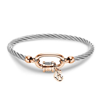 CHARRIOL 夏利豪 FOREVER系列 登山扣造型手環 04-102-1139-29