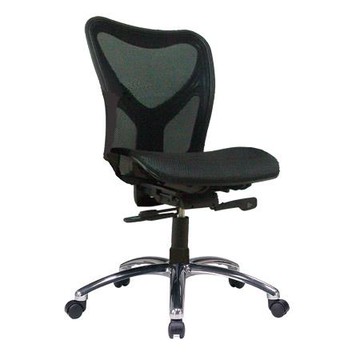 樂活LOHAS 低背透氣網辦公椅/無扶手/LM-5815CX/黑(限送台灣本島)