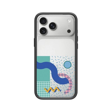 iPhone 17 Pro Max Mod NX -邊框背蓋組合 (相機按鈕) 黑 - Curious 80’s  好奇八O - 水哦～