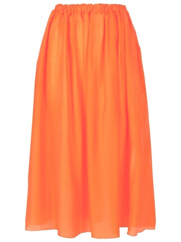 Clube Bossa - Pavlova high-waist midi skirt - women - Viscose/Silk - M - Orange