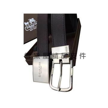 ~雪黛屋~coach 皮帶禮盒一皮帶+雙帶頭組休閒正式國際正版保證進口防水防刮皮革品證禮盒提袋等候5