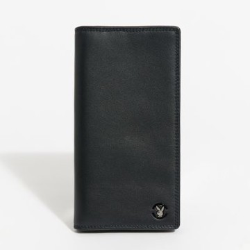 PLAYBOY - 翻蓋長夾  Prestigious系列 - 深藍色