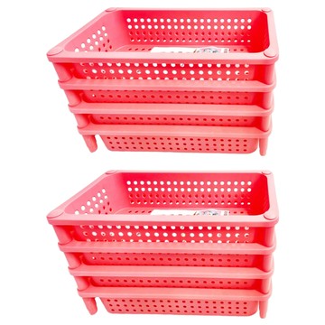 KEYWAY 聯府 風采隙縫四層架  風采 粉色  2個