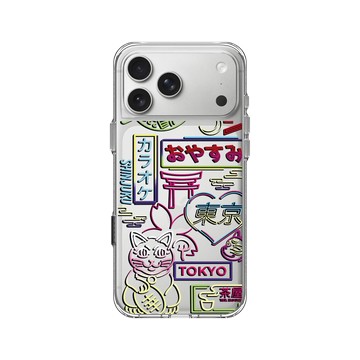 iPhone 17 Pro Max Clear Case（相機按鈕） 透明 - Denise Rashidi (Surudenise) - 東京霓虹