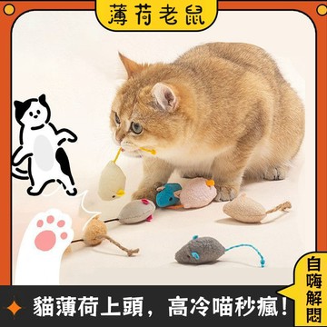 🐱貓咪玩具 貓薄荷玩具 仿真老鼠玩具 小貓玩具 幼貓自嗨解悶神器 耐咬 逗貓棒 互動老鼠玩具 貓咪磨牙玩具 貓貓玩具用品