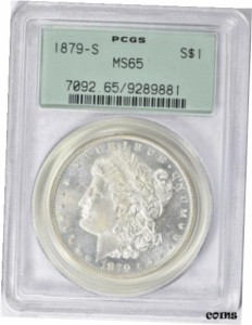 アンティークコイン コイン 金貨 銀貨 Morgan Silver Dollar PCGS MS-65 1879-S