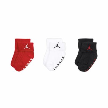 Nike 休閒襪 Non Slip 小童 紅 白 黑 喬丹 寶寶襪 嬰兒 3雙入 JD2523101TD-001