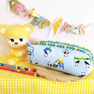 胖達動動遊園地 貓熊胖胖包 化妝包 收納包 筆袋