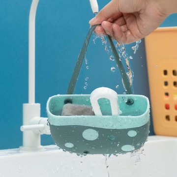 E.City_提包造型水槽小物瀝水收納掛籃