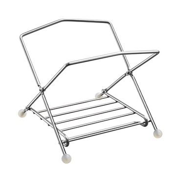 日本 AUX 折疊式不沾桌萬用垃圾架  不鏽鋼材質  適用袋子尺寸: 寬度約24~30cm  1個