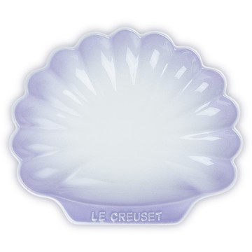 LE CREUSET -瓷器貝殼盤(中)(淡粉紫)