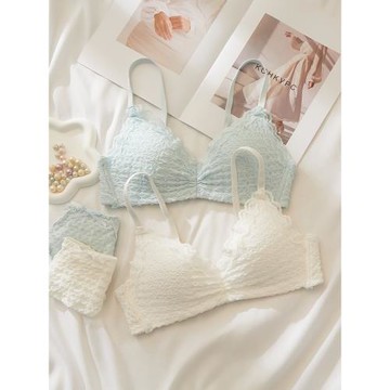 薄款內衣女夏季大胸顯小胸聚攏無鋼圈少女收副乳性感防下垂文胸罩