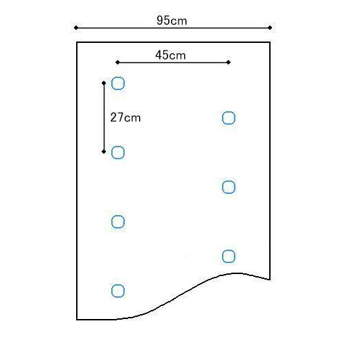 農業用マルチシート　黒ホールマルチ　厚さ0.02mm×幅95cm×長さ200m×孔60mm　規格9227