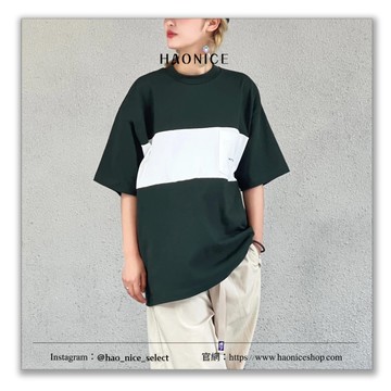【HAO NICE】100%正品 NAUTICA 日本潮牌刺繡標誌跳色棉質短袖 T恤