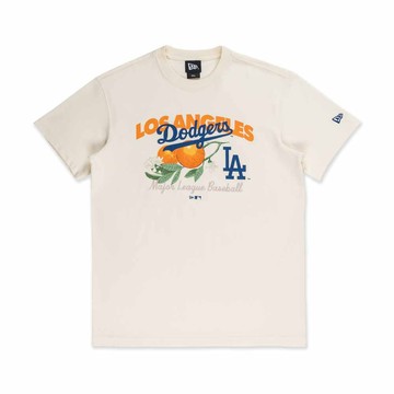 NEW ERA 男女 短袖上衣 HARVEST MERCH 洛杉磯道奇 白 NE14701211