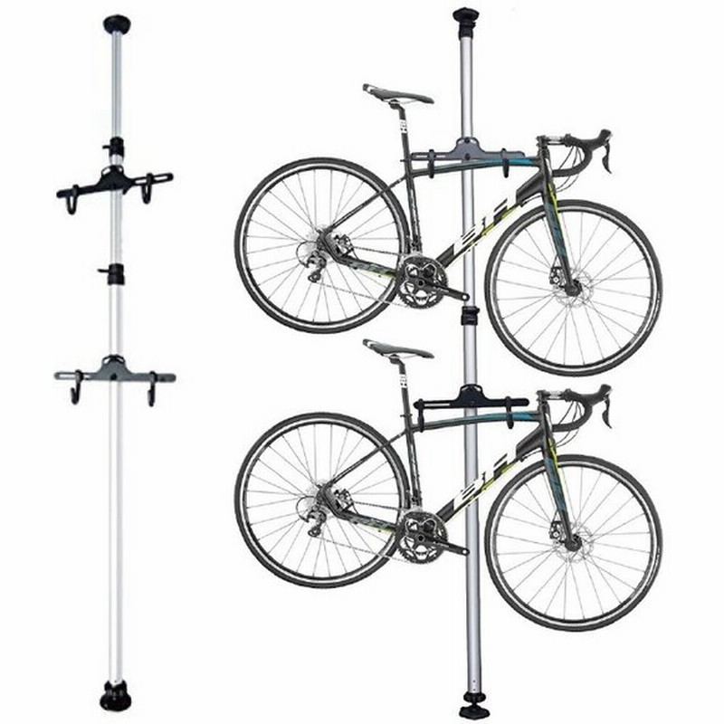 ポール式自転車スタンド Bs002 自転車 スタンド ハンガー 台 ラック 収納 代引不可 Td 通販 Lineポイント最大0 5 Get Lineショッピング