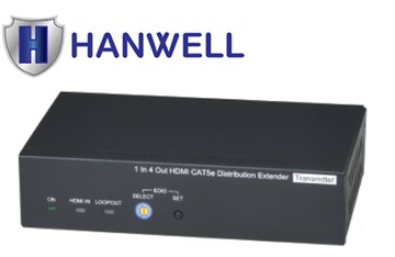 HANWELL  HE-104C 4埠 HDMI 影音訊號 CAT5e/CAT6 傳送器
