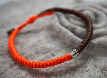 雙色蠟線手繩 手鍊