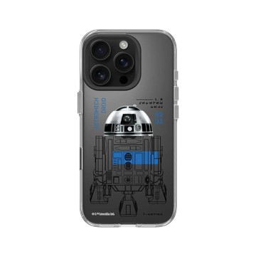 iPhone 16 Pro Clear Case（相機按鈕） 透明 - 迪士尼-星際大戰 Star Wars - 星際大戰 – R2-D2 結構圖
