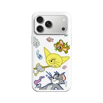 iPhone 17 Pro Max SolidX 白 - 湯姆貓與傑利鼠 Tom and Jerry - 塗鴉款