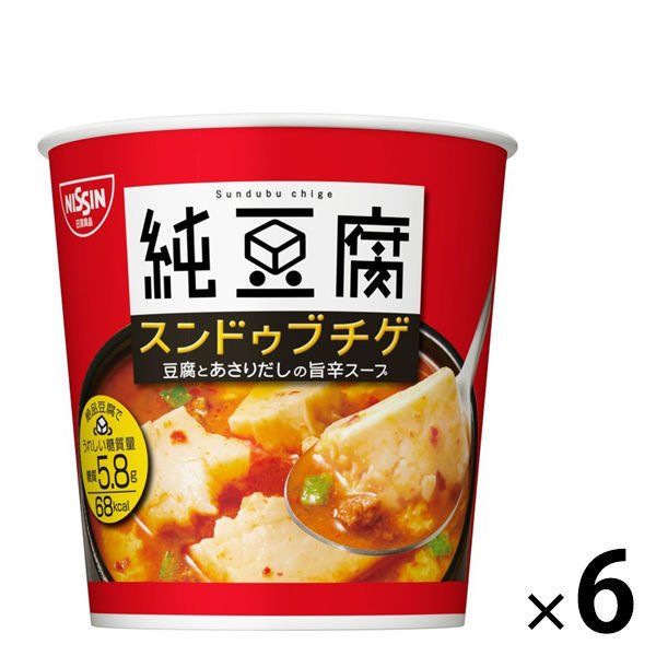 日清食品日清食品 とろけるおぼろ豆腐 純豆腐 スンドゥブチゲ 6個