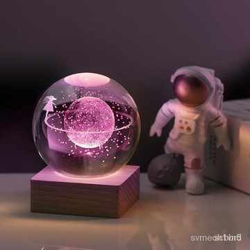 兔年楊傑優選宇宙係列小夜燈創意生日禮物送女生閨蜜男朋友水晶球套盒畢業季