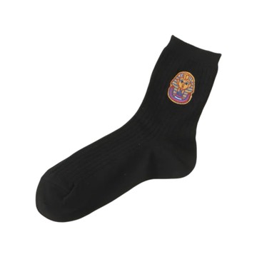 織布棉區 大人の図鑑 古埃及神長襪-圖坦卡門的黃金面具 23-25cm (JN147-429 00-02)