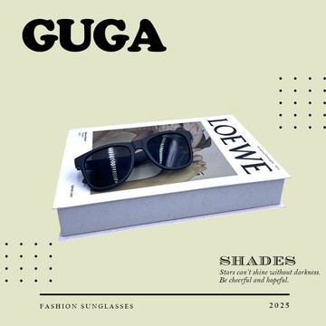 【GUGA】偏光太陽眼鏡 方圓框款 抗紫外線 防眩光 輕量感 適合小臉配戴 KD01