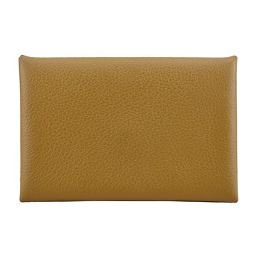 Hermes 愛馬仕 Calvi 釦式名片/零錢包(U8 古銅色)_廠商直送