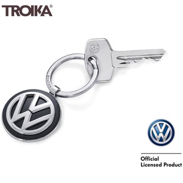 德國TROIKA福斯Volkswagen鑰匙圈VW鑰匙圈KR16-05/VW(VW聯名正品logo,附授權編號貼紙)吊飾鑰匙環Keyring