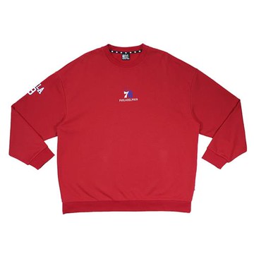 NBA Philadelphia 76ers 長袖運動上衣 隊伍T 紅色 中性款 35551010 42 noB72