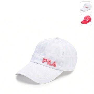 【FILA】經典LOGO帽/棒球帽-白色 HTY-5011-WT