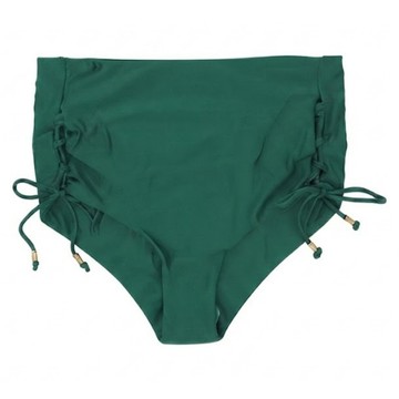 SEASONS BIKINI 台灣製 黑標顯瘦高腰綁帶泳褲 011  綠色  2XL