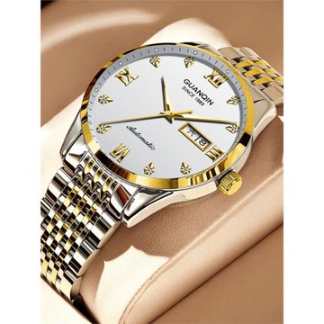 瑞士冠琴手表男士機械表全自動鏤空防水夜光商務時尚腕表簡約男表