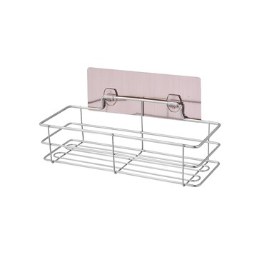 PMU 必美優 3T隨您貼功能掛勾系列 高置物架  30 x 10 x 11.5cm  銀色  1個