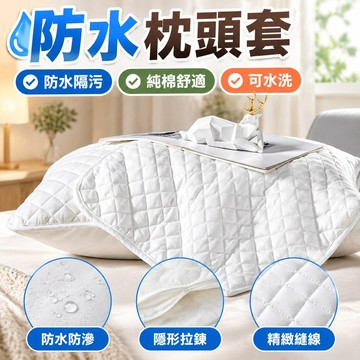 📣台灣24H📣蝦米優選買一送一 防水枕頭套 枕套 枕頭保潔墊 純棉枕頭套 枕頭套 枕頭枕芯保護套 可水洗枕頭套 家用