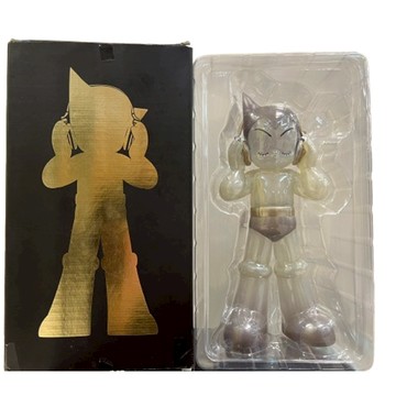 (不挑盒況) Toyqube 10吋 原子小金剛 DJ款 半透黑白透明版 收藏公仔