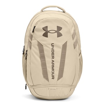 【UNDER ARMOUR】Hustle 5.0 後背包 男包 女包 防潑水 電腦包 卡其色-1361176-289