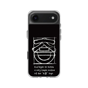 iPhone Air Clear Case（相機按鈕） 透明 - KID - KID笑臉-草稿素描款