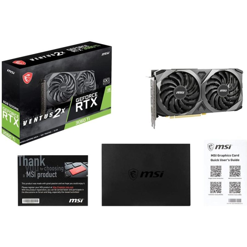 MSI GeForce RTX 3060 Ti VENTUS 2X 8G OCV1 LHR | LINEショッピング