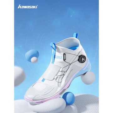 (免運)川崎穿越2.0羽毛球鞋男女款碳板防滑減震透氣專業運動紐扣訓練鞋