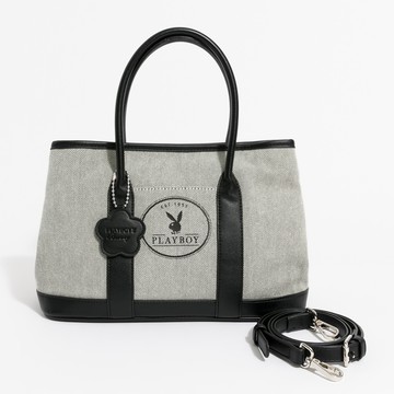 PLAYBOY - 大手提包附長背帶  Stroll系列 - 灰色/552-6301-05-6