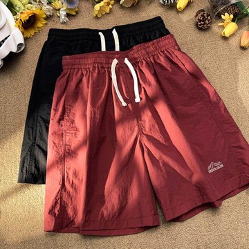 冰絲短褲男夏季薄款褲子休閑寬松五分褲速干運動褲美式復古籃球褲