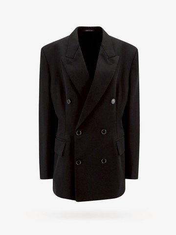 Cinched fitted wool blazer - BALENCIAGA - gender_Woman