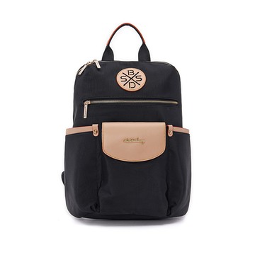 B.S.D.S冰山袋鼠 - 黑色狂想曲 - 古典輕奢可拆式後背包 - 駱色黑【S-090K】