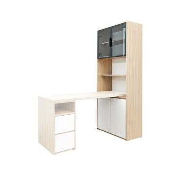 Milky L桌開放櫃  完美主義【X0192】