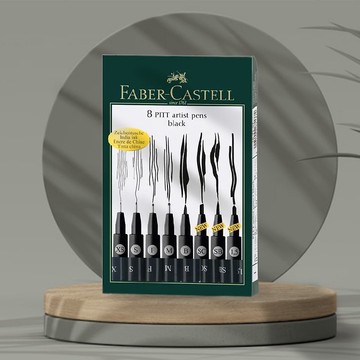 Faber-Castell 藝術家級PITT漫畫用藝術筆-藝術筆漫畫專用8入